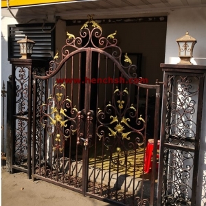 factory wrought iron gate