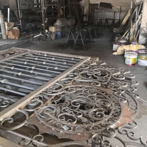 export wrought iron gate fabricate 1