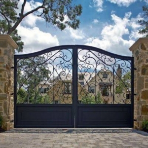 Home Villa Hand Forged Wrought Iron Gates China