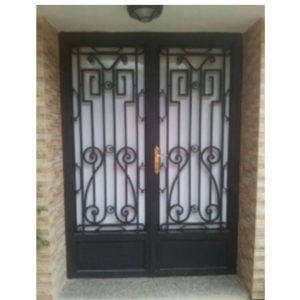 French Style Thermal Break Interior Exterior Wrought Iron Double Door China For Australia Home