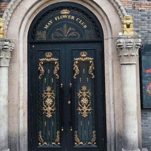 Fancy Classic Home Entry Security Steel Glass Double Doors Wrought Iron Door China For Australia Home