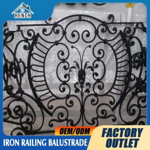 Luxury Wrought Iron Railing Balcony Stair China Design