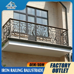 Luxury Wrought Iron Railing Staircase Railing /Wrought Iron Railing Steel Handrail Balcony Balustrades Design China For Australia Villa