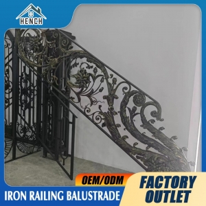 Home Villa Wrought Iron Railing Balcony Balustrades China Design For Sale