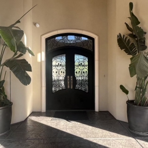 Hench Iron Door China Installed In USA Customer Home
