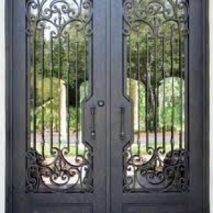 China Iron Entry Door Front Double Door For Home