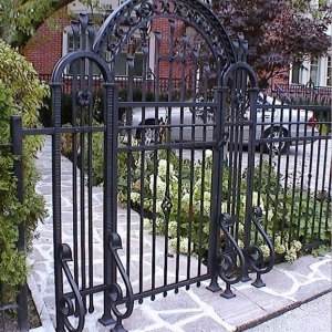 Aluminum Gate EXW Modern Villa Iron Gate Galvanized Yard Courtyard Garden Double Door Rustic Stainless Steel Fence