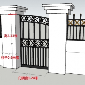China luxury wrought iron works metal driveway iron gates aluminum gate with glass 