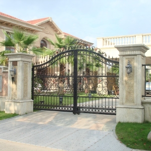 Iron Works Gate Modern aluminium gate design wrought iron driveway gate for home