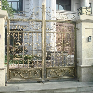 China Iron Works Wrought Iron Gate USA Aluminum Gate Frame Kit