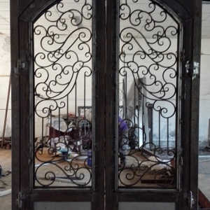 Hench Custom Made Wrought Iron Door China For USA Clients